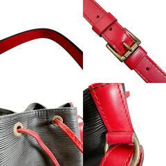 ルイヴィトン M44017 ショルダーバッグ ノワール×カスティリアンレッド  LOUIS VUITTON ノエ エピの画像