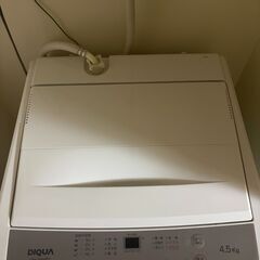 DIQUA 4.5kg全自動洗濯機 (1~2人用)の画像