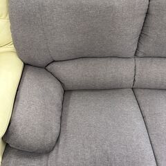 【ジャングルジャングル滋賀草津店】ジモティ来店特価!!　2人掛けソファー　グレー　J-251022の画像