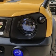 ジムニー JB23 丸目ヘッドライトキット7インチ　スモークLEDウインカーの画像
