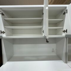 【ジャングルジャングル滋賀草津店】ジモティ来店特価!!　食器棚　ニトリ　ホワイト　J-251025の画像