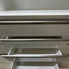 【ジャングルジャングル滋賀草津店】ジモティ来店特価!!　食器棚　ニトリ　ホワイト　J-251026の画像