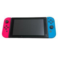 186000 現状品 Nintendo 任天堂 ニンテンドウ Nintendo Switch HAC-001  ネオンピンク ネオンブルー [250829HM210052]の画像