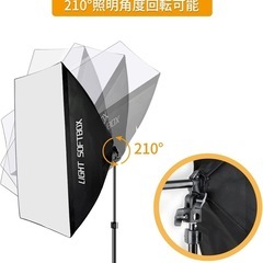 Mesuvida ソフトボックス 写真撮影照明キット撮影ライト の画像