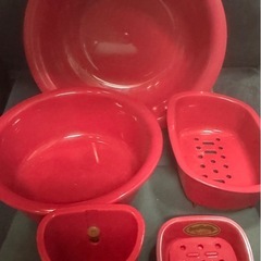 洗い桶&石鹸置き等5点セットの画像