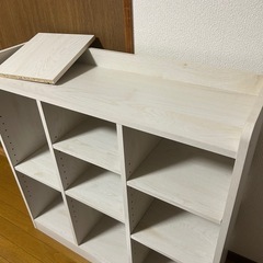 ホワイト棚の画像