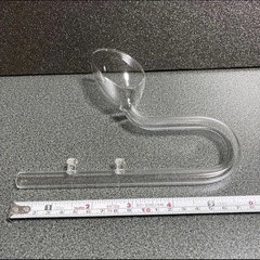 ガラスパイプ 給排水用 吸盤付きの画像