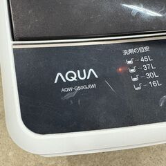 【出品】AQUA 全自動洗濯機 5.0kg AQW-G50GJ(W) 2019年製の画像