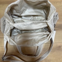 ブラックトートバッグ ベージュトートバッグ、ショルダーストラップ付き 2WAY 
の画像