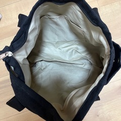 ブラックトートバッグ ベージュトートバッグ、ショルダーストラップ付き 2WAY 
の画像