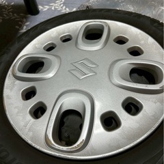 (一時停止)スタッドレスタイヤ 155/65r14 スズキ　スペーシア　軽自動車　4本　ブリヂストンの画像