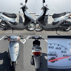 ⭐️AF35ディオ排ガス規制前モデルで速い❗️バッテリ・プラグ・エアクリ・グリップなど新品交換⭐️50cc原付スクーター⭐️の画像