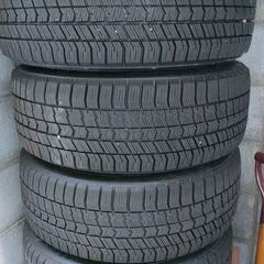 ENKEI PF09　ダークシルバー　17インチ　7.5J+45　2022年製スタッドレス　タイヤホイール4本セット　GOODYEAR ICE NAVI 205/45R17の画像