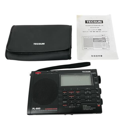 601050 現状品 TECSUN テックサン AM/FM/SWラジオ受信機 PL-660