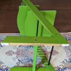 ●STOKKE 木製イス★ストッケ トリップトラップ★ベビーセット(背あて＆ベビーガード+クッション/カバー)付◎6ケ月位～S/N4～岡崎市最南部地域手渡し◎の画像