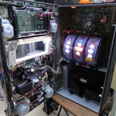 パチスロ実機 スパイガール コイン不要機付き スロット機│江別市のリサイクルショップドロップの画像