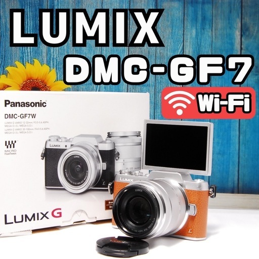 ショット数677回　LUMIX GF7 Wi-Fi ミラーレス 35-100mm