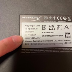 ゲーミングキーボード❗️HyperX Alloy Origins Core - Mechanical Gaming Keyboard - HX Redの画像
