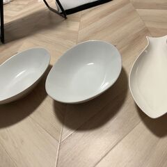 大きいカレー皿・お魚のお皿の画像