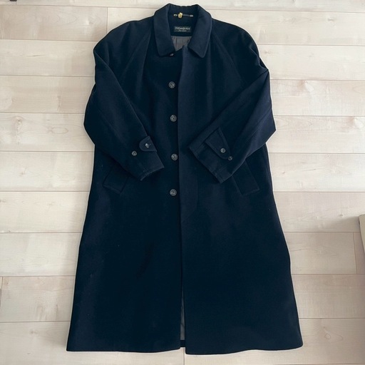 Yves Saint Laurent チェスターコート ネイビー