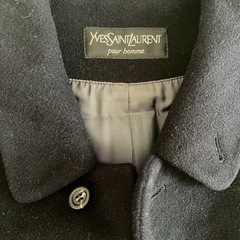 Yves Saint Laurent チェスターコート ネイビーの画像