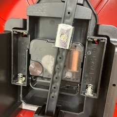 BRUNO ブルーノ　ゆっくり振り子時計　レッド　新品未使用品の画像
