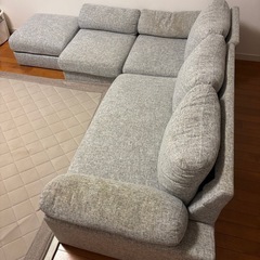 10/14まで❗️カウチソファ　オットマン付きの画像