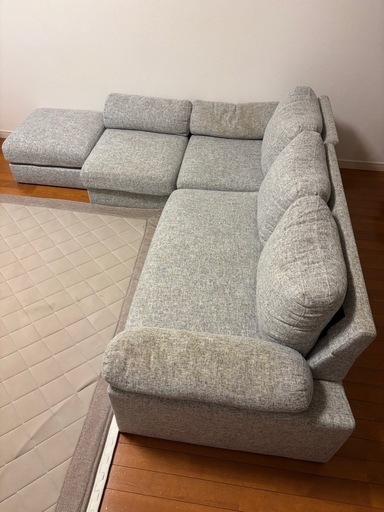 カウチソファ　オットマン付き