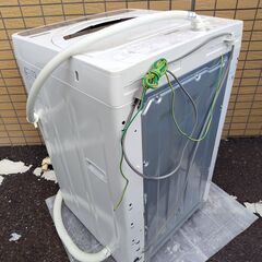 世田谷区近辺配送可能　2018年製　シャープ5.5kg 全自動洗濯機 ES-GE5B-T　コンパクト　幅56㎝×奥行54㎝×高さ89㎝の画像
