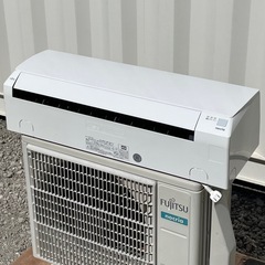 取付け可 ! !◇富士通 エアコン 6畳用 2021年 ノクリア 音声お知らせ100V AS-B221L 高圧洗浄済み！保証付き ! !の画像