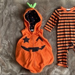 ハロウィン　かぼちゃ🎃仮装　70〜80サイズの画像
