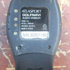 ☆ユピテル YUPITERU ATLASPORTゴルフナビ GOLFNAVI　AGN-Watch ◆スムーズなラウンドのための、腕時計型ゴルフナビの画像
