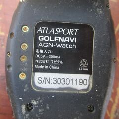 ☆ユピテル YUPITERU ATLASPORTゴルフナビ GOLFNAVI　AGN-Watch ◆スムーズなラウンドのための、腕時計型ゴルフナビの画像