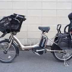 {受付中}🔴⭐️超特価⭐🔴 電動自転車 ブリヂストン 20インチ 子供乗せ アシスト 中古 101001の画像