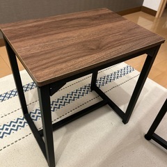 【値下げしました】ニトリ 食卓2点セット内  ダイニングテーブル みどるぶらうんミドルブラウンの画像