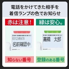 【詐欺電話撃退】SHARP デジタルコードレス電話機　
の画像
