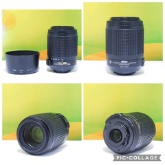 ✨スマホ転送OK✨すぐ使える✨Nikon D3200✨ダブルレンズ✨ニコン✨望遠レンズ レンズフード付きの画像