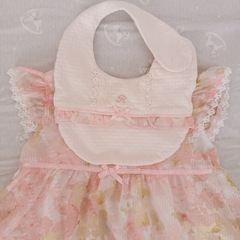 3点fillot de bebe reduction（フィヨ・
デュ・ベベ・ルダクティオン）タルティーヌエショコラ花柄シフォンワンピースブルマスタイ　赤ちゃん　ベビーの画像