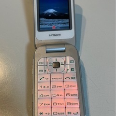 au WIN W41CA CASIO 携帯電話 グリーン系 レトロの画像