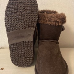 【新品】子供用ブーツ/茶色/19センチの画像