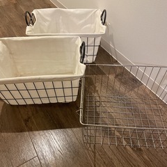 ステンレス ワイヤーバスケット　ワイヤーかごの画像