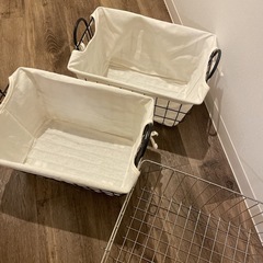 ステンレス ワイヤーバスケット　ワイヤーかごの画像