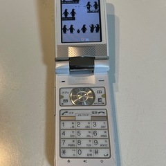 WIN 折りたたみ式携帯電話 シルバーの画像