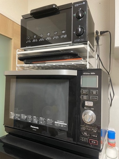 電子レンジ　トースター（台付）