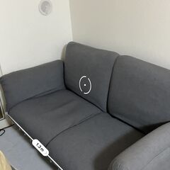 【急募・引取り限定】角度調整可能！一人暮らしに最適 2WAYフロアソファベッド (2人掛け) 11/9〜11/15引渡し希望（値下げ交渉可）の画像
