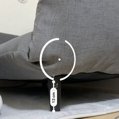 【急募・引取り限定】角度調整可能！一人暮らしに最適 2WAYフロアソファベッド (2人掛け) 11/9〜11/15引渡し希望（値下げ交渉可）の画像