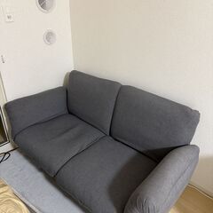 【急募・引取り限定】角度調整可能！一人暮らしに最適 2WAYフロアソファベッド (2人掛け) 11/9〜11/15引渡し希望（値下げ交渉可）の画像