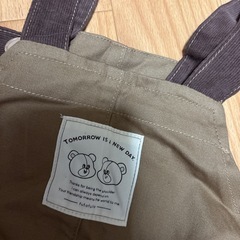 新品‼️くまさんオーバーオール95の画像