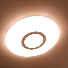 さくら色ＬＥＤ照明  シーリングライト リモコン付  2個セットの画像