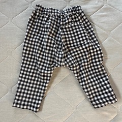 GU 着せやすく動きやすい　ルームウェア チェック 子供服 上下セット パジャマ ルームウェア セットアップの画像